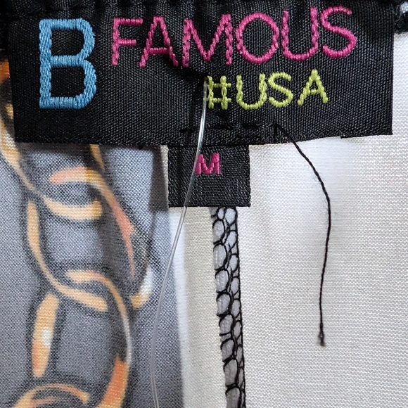 Stretchy Strapless Maxi Dress Navy & Gold Greek Key Pattern Medium - Picture 7 of 8